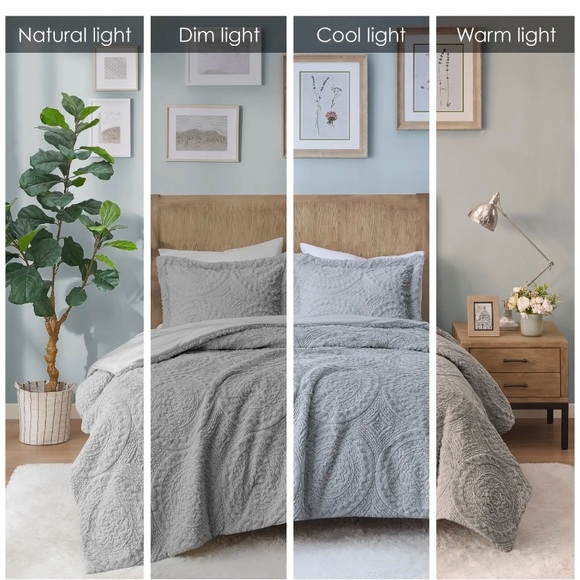 Madison Park Arya Embroidered Medallion Faux Fur Ultra Plush Comforter Set - Picture 10 of 10